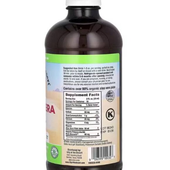 Lily of the Desert Aloe Vera Gel - Inner Fillet, 32floz 946ml Expiry Jan2026 - Picture 2 of 5